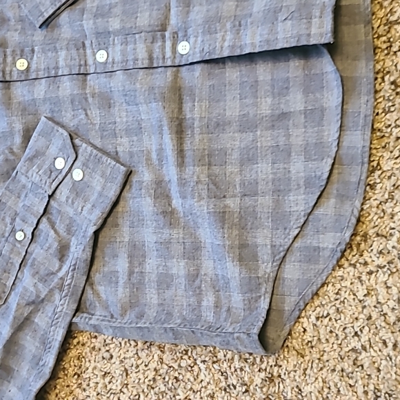 The Men's Store cotton blue-grey shirt - Picture 14 of 16